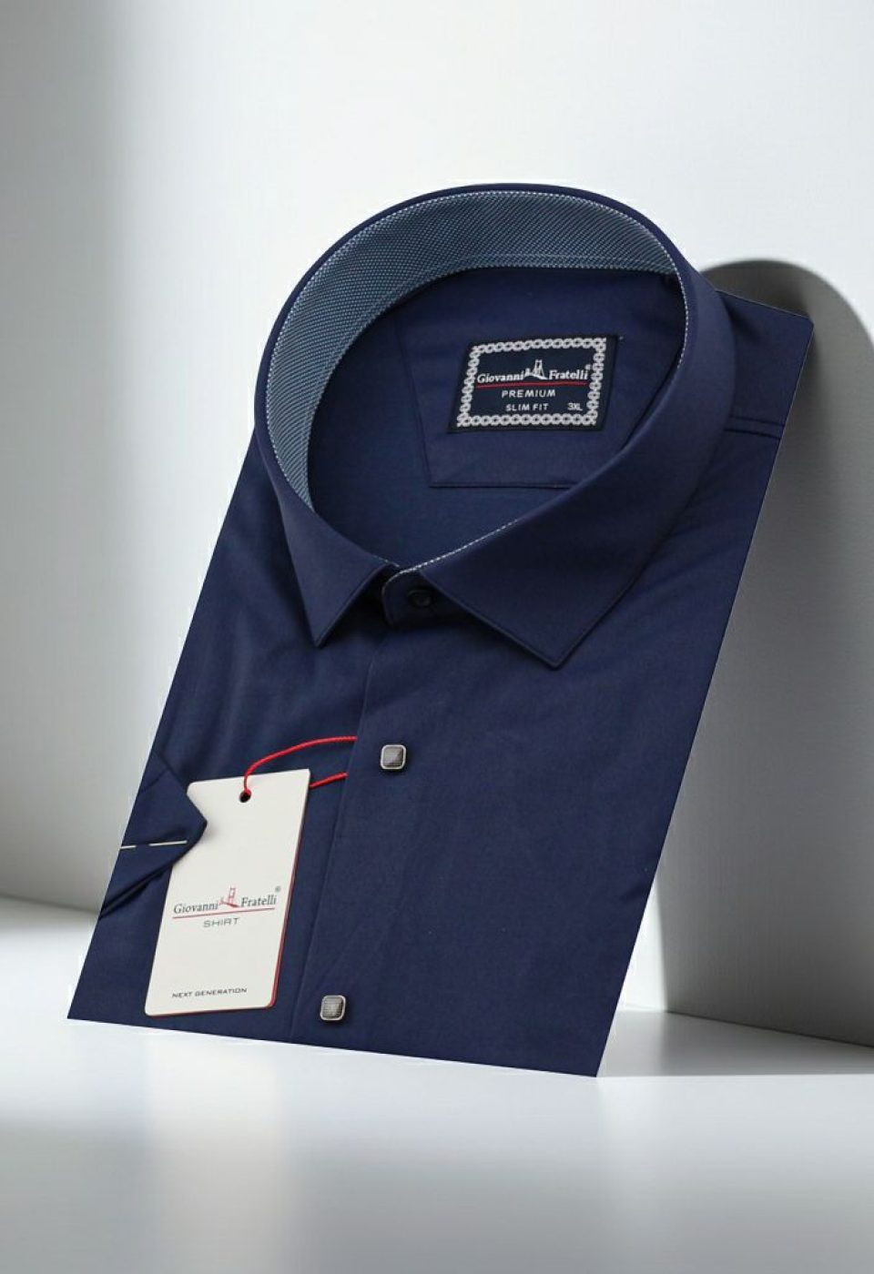 Büyük Beden Slim Fit Kısa Kol Düz Renk Erkek Gömlek 4GMK323037008 Büyük Beden Slim Fit Kısa Kol Düz Renk Erkek Gömlek 4GMK323037008