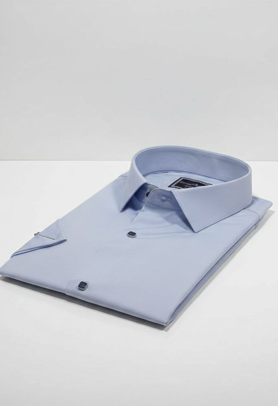 Büyük Beden Slim Fit Kısa Kol Düz Renk Erkek Gömlek 4GMK323037009 - Giovanni Fratelli