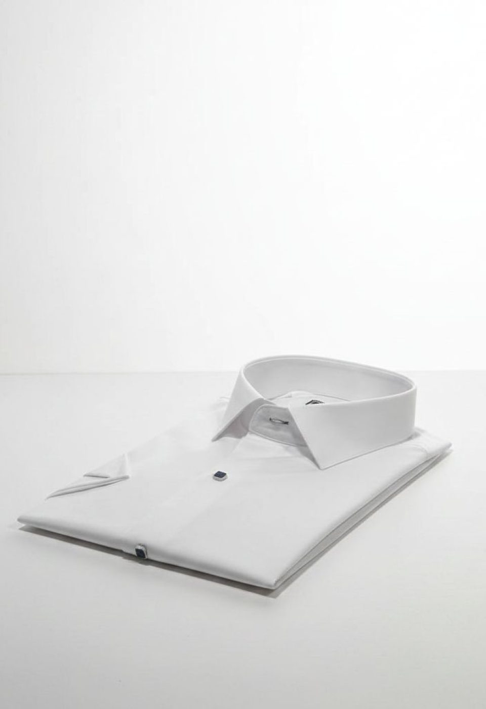 3037 BT CR K SATIN 010 Büyük Beden Slim Fit Kısa Kol Düz Renk Erkek Gömlek 4GMK323037010 - Giovanni Fratelli