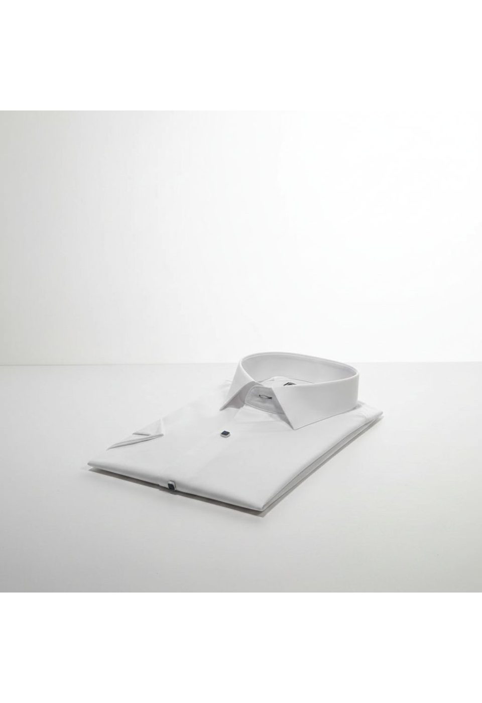 3037 BT CR K SATIN 010 Büyük Beden Slim Fit Kısa Kol Düz Renk Erkek Gömlek 4GMK323037010 - Giovanni Fratelli