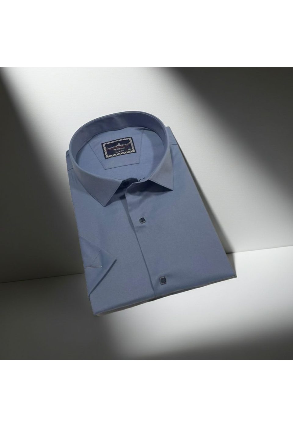 Büyük Beden Slim Fit Kısa Kol Düz Renk Erkek Gömlek 4GMK323037012 - Giovanni Fratelli