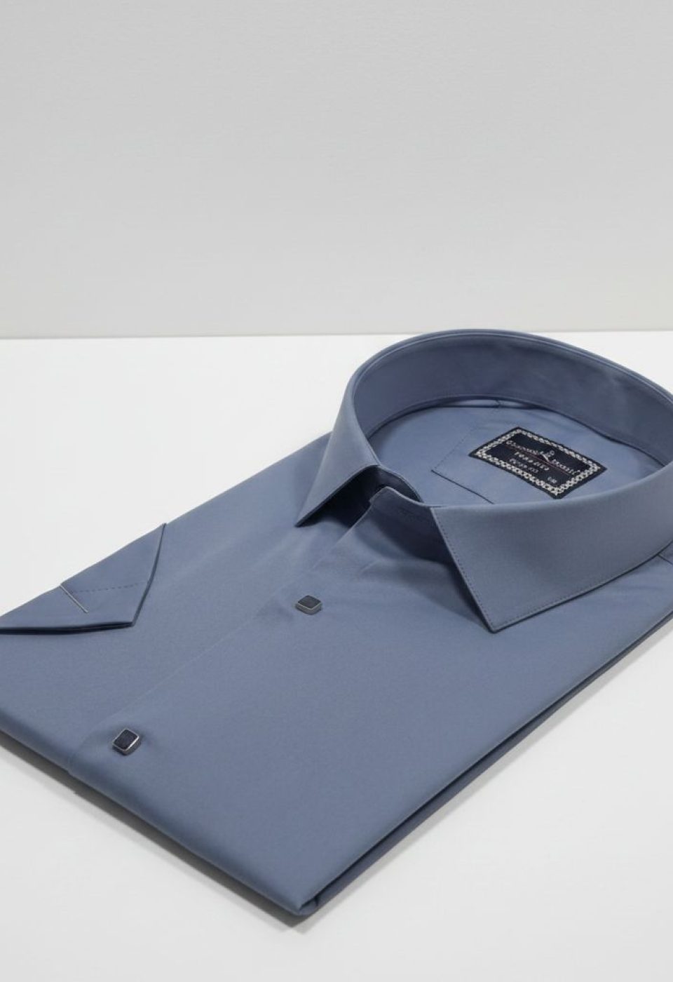 Büyük Beden Slim Fit Kısa Kol Düz Renk Erkek Gömlek 4GMK323037012 - Giovanni Fratelli