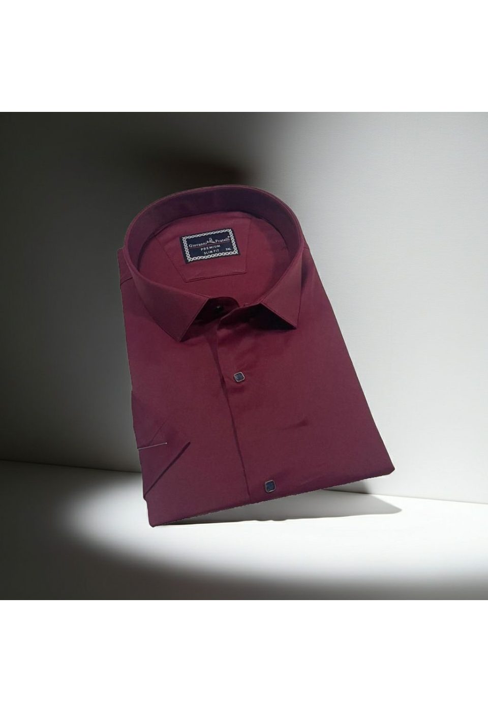 Büyük Beden Slim Fit Kısa Kol Düz Renk Erkek Gömlek 4GMK323037013 - Giovanni Fratelli