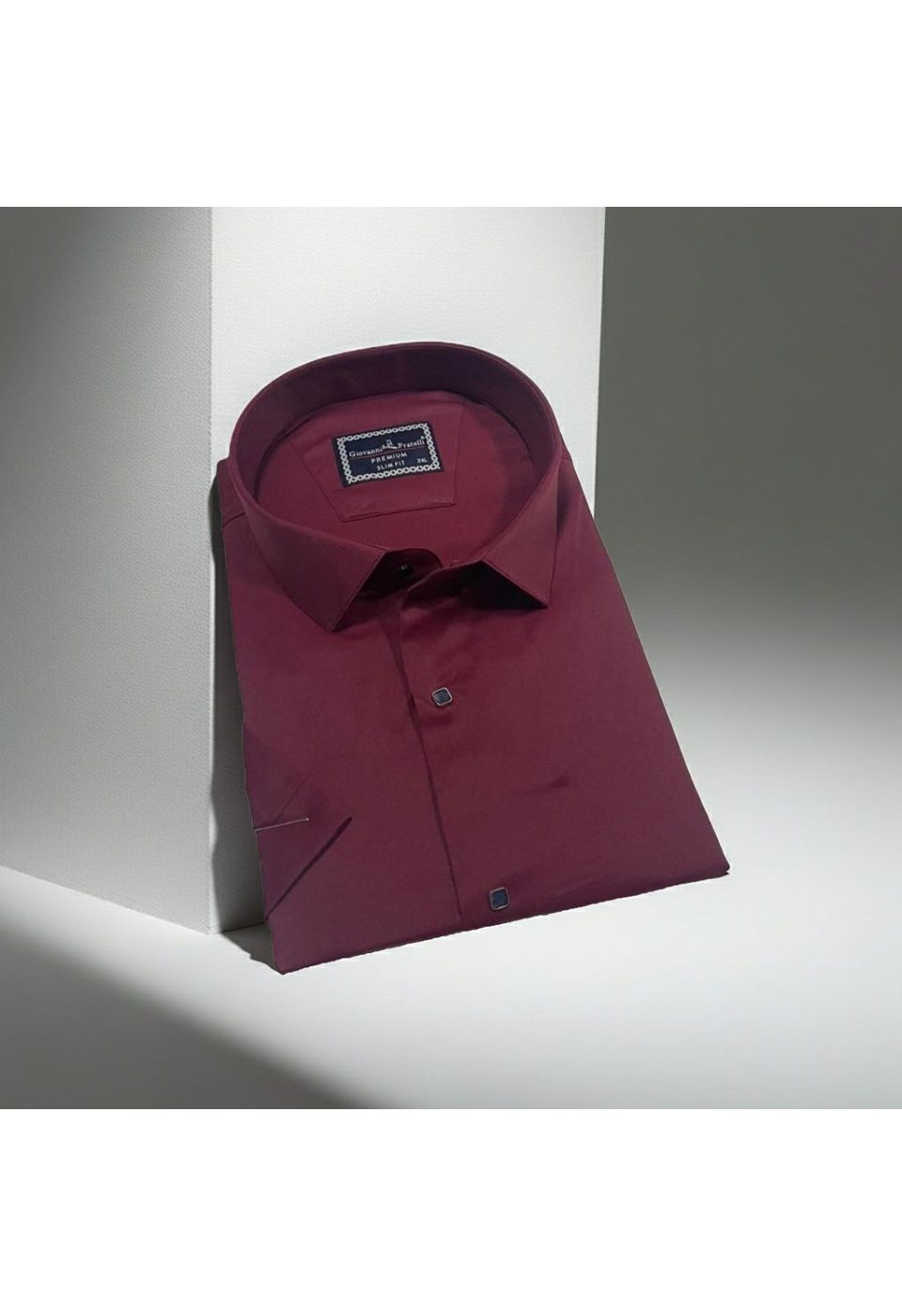 Büyük Beden Slim Fit Kısa Kol Düz Renk Erkek Gömlek 4GMK323037013 - Giovanni Fratelli