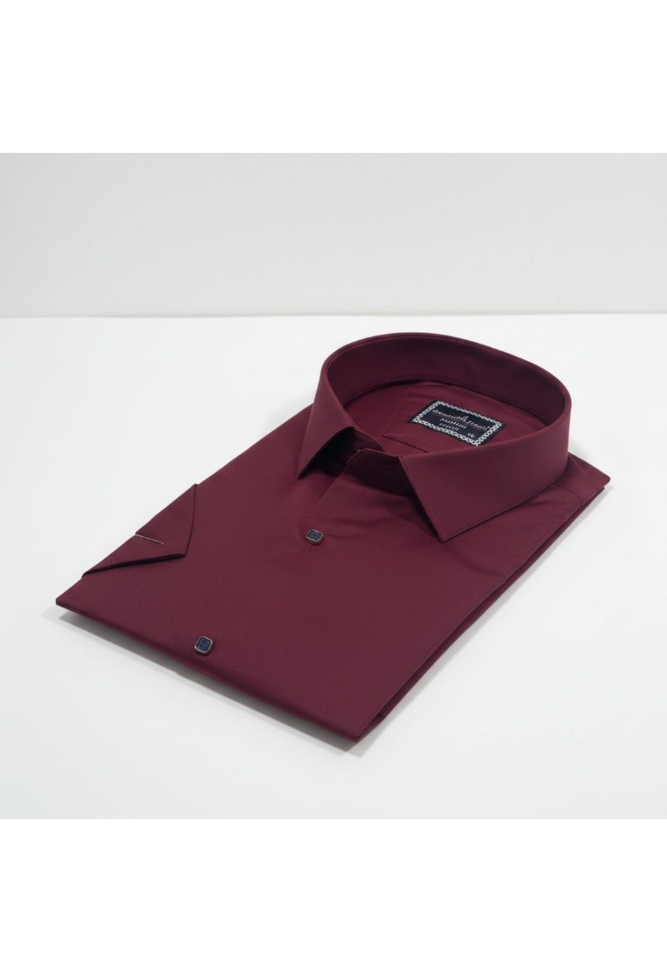 Büyük Beden Slim Fit Kısa Kol Düz Renk Erkek Gömlek 4GMK323037013 - Giovanni Fratelli