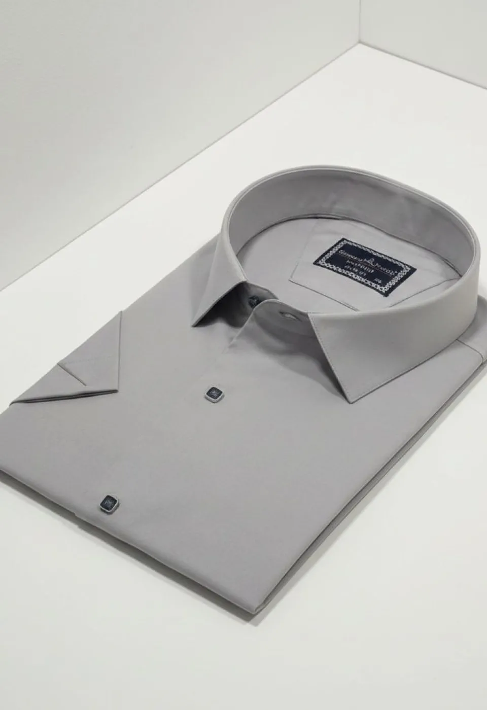 Büyük Beden Slim Fit Kısa Kol Düz Renk Erkek Gömlek 4GMK323037018 - Giovanni Fratelli