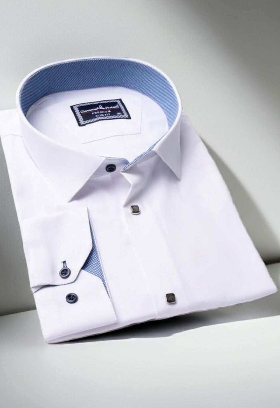 Büyük Beden Slim Fit Uzun Kol Düz Renk Saten Erkek Gömlek 4GMK313037001