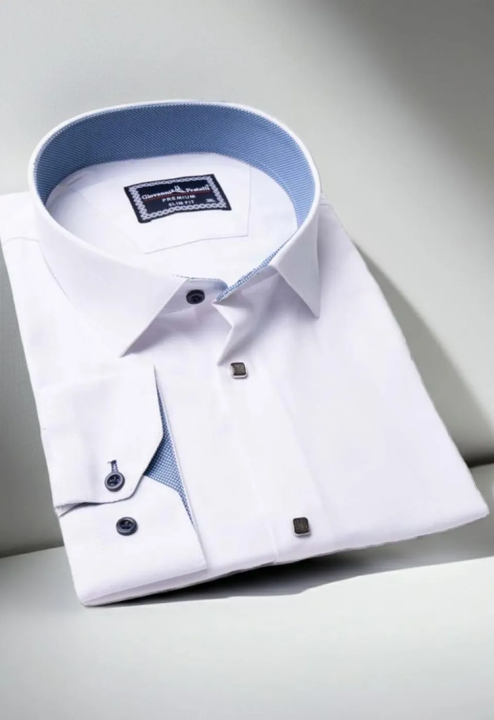 Büyük Beden Slim Fit Uzun Kol Düz Renk Saten Erkek Gömlek 4GMK313037001