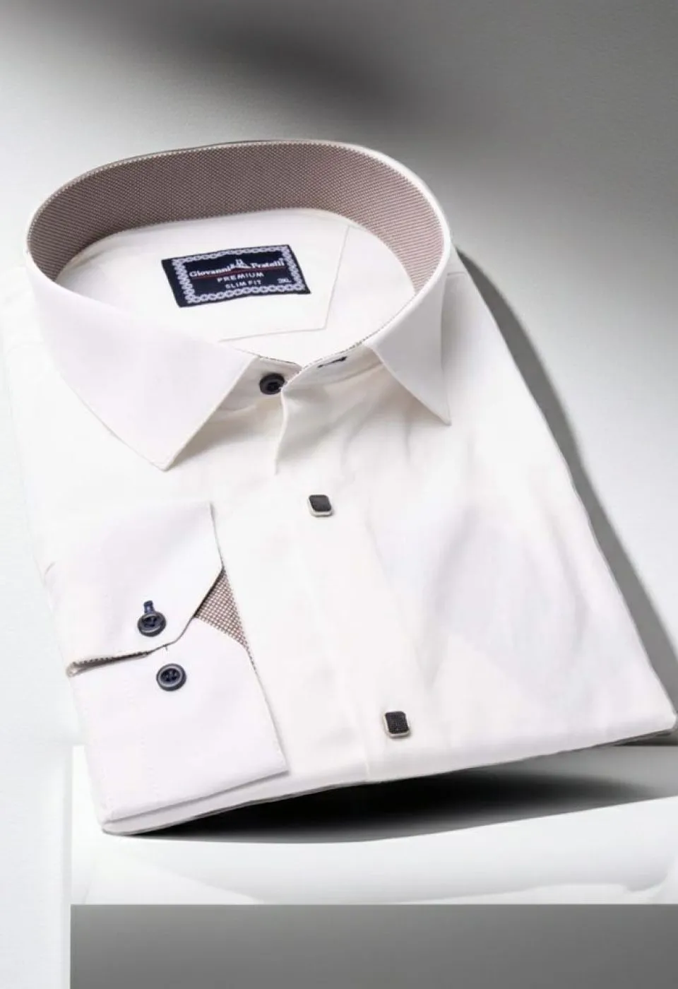 Büyük Beden Slim Fit Uzun Kol Düz Renk Saten Erkek Gömlek 4GMK313037014