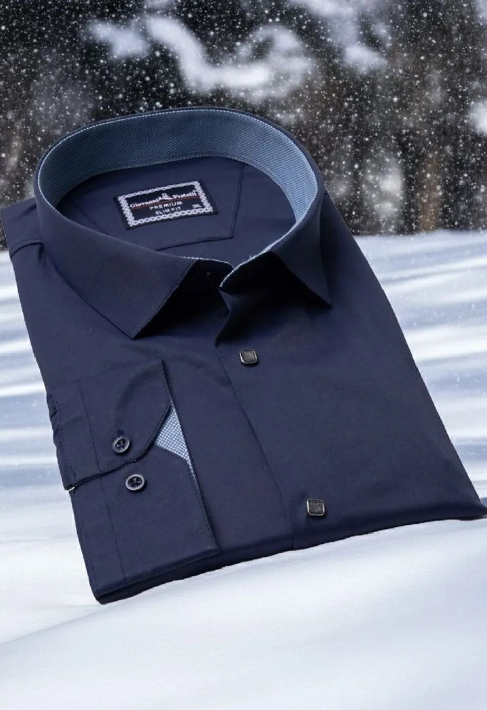 Büyük Beden Slim Fit Uzun Kol Düz Renk Saten Erkek Gömlek 4GMK313037015