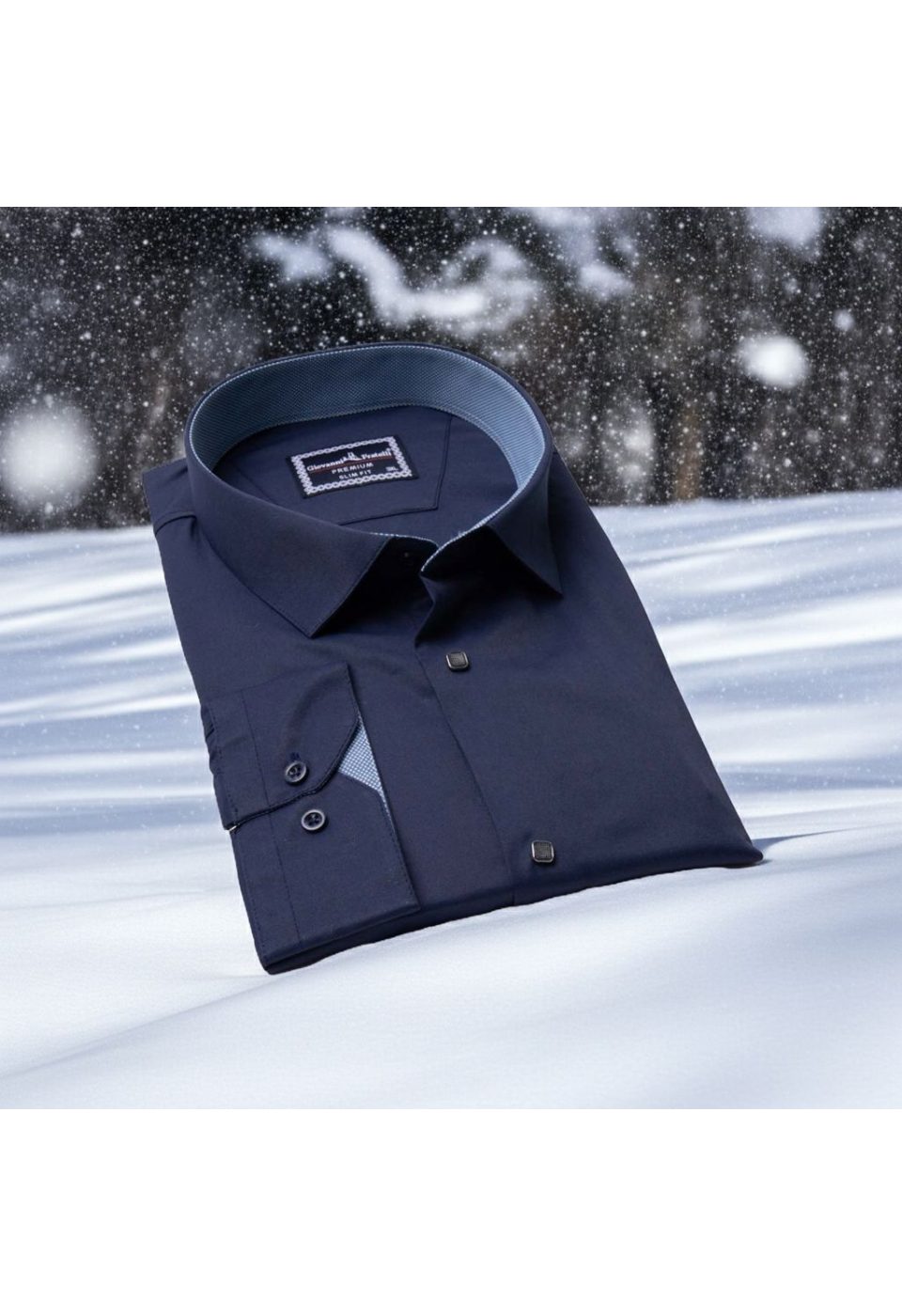 3037 BT CR SATIN 015 Büyük Beden Slim Fit Uzun Kol Düz Renk Saten Erkek Gömlek 4GMK313037015 - Giovanni Fratelli