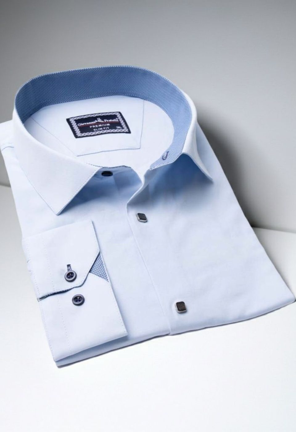 Büyük Beden Slim Fit Uzun Kol Düz Renk Saten Erkek Gömlek 4GMK313037016