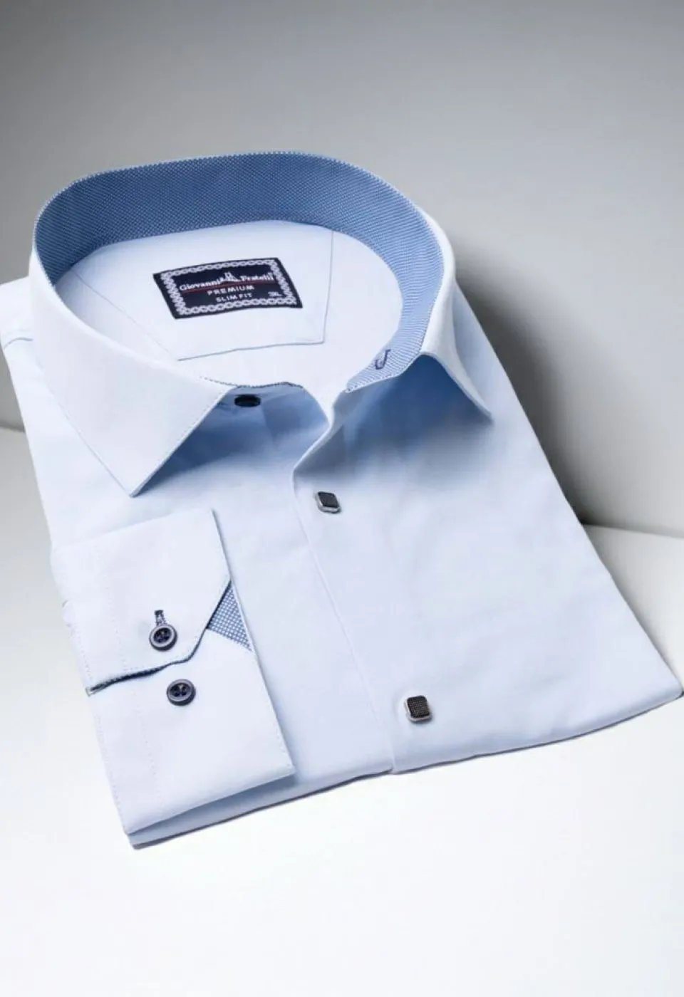 Büyük Beden Slim Fit Uzun Kol Düz Renk Saten Erkek Gömlek 4GMK313037016