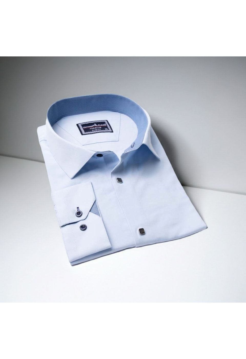 3037 BT CR SATIN 016 Büyük Beden Slim Fit Uzun Kol Düz Renk Saten Erkek Gömlek 4GMK313037016 - Giovanni Fratelli