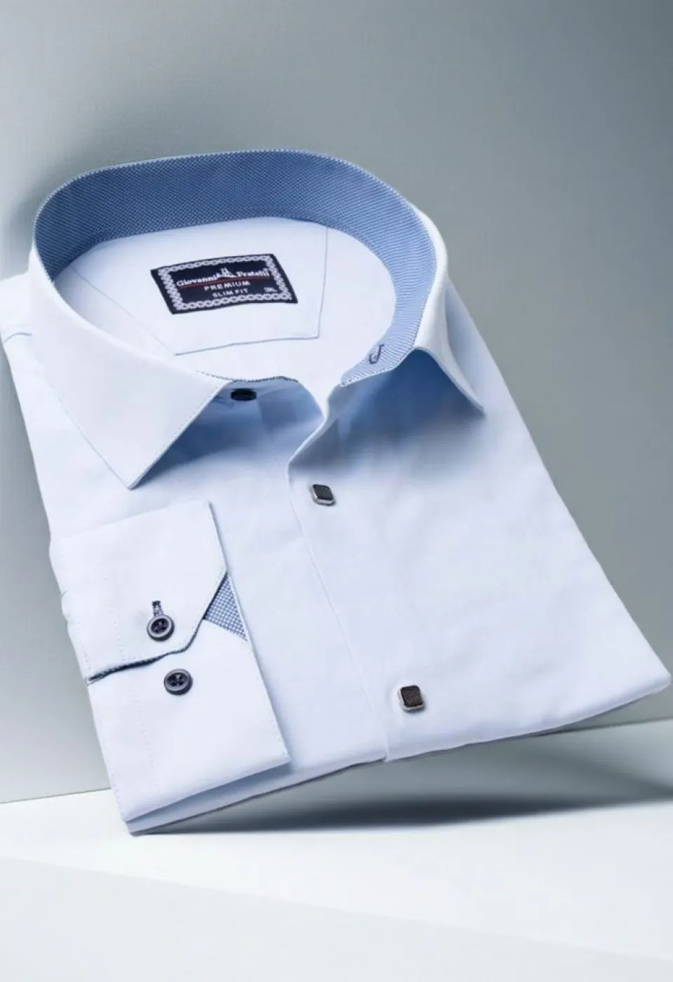 Büyük Beden Slim Fit Uzun Kol Düz Renk Saten Erkek Gömlek 4GMK313037016