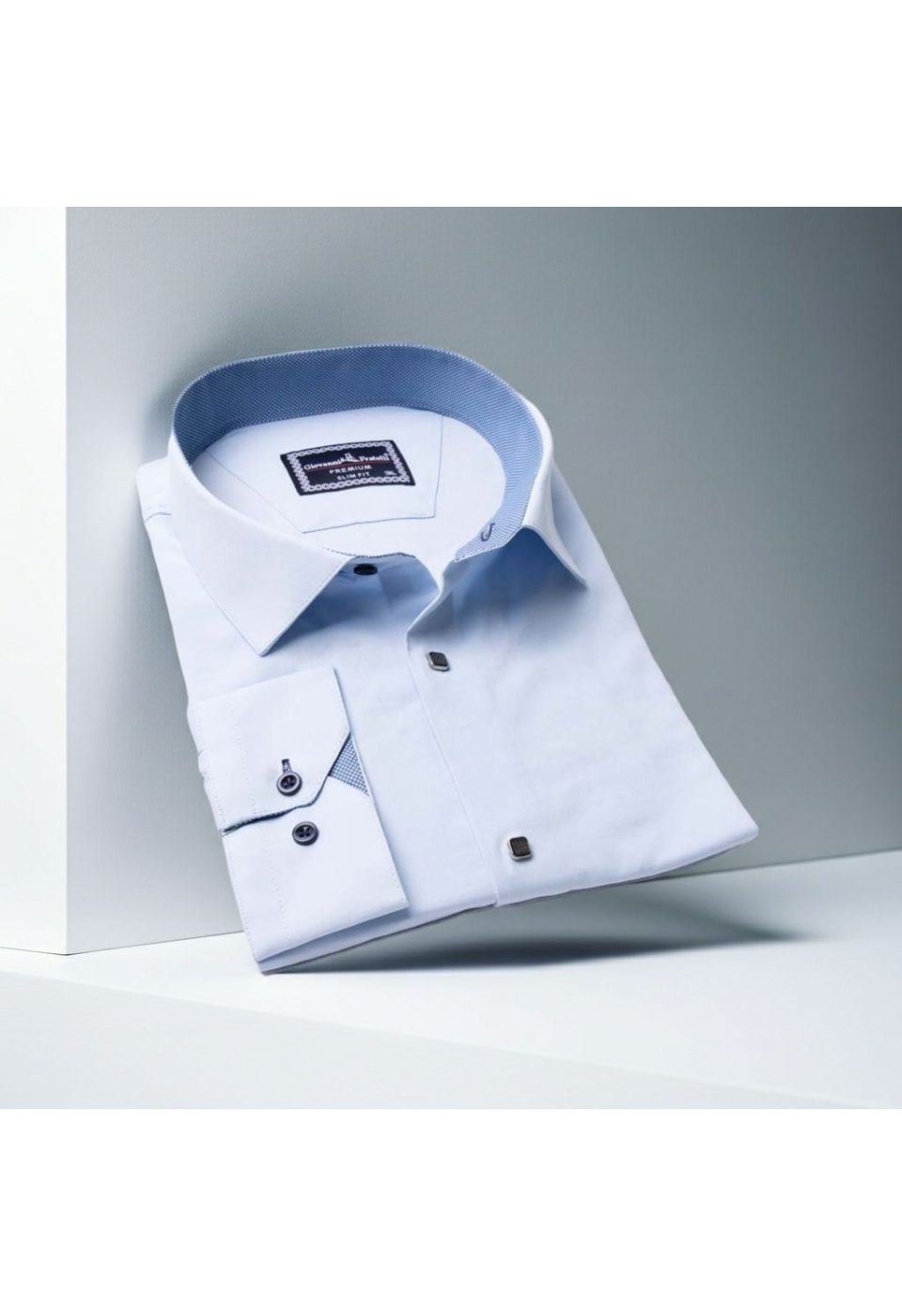 3037 BT CR SATIN 016 Büyük Beden Slim Fit Uzun Kol Düz Renk Saten Erkek Gömlek 4GMK313037016 - Giovanni Fratelli
