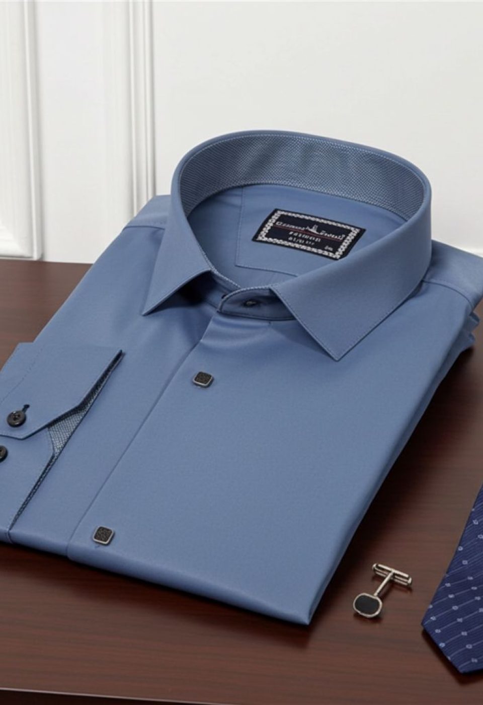 3037 BT CR SATIN 018 Büyük Beden Slim Fit Uzun Kol Düz Renk Saten Erkek Gömlek 4GMK313037018 - Giovanni Fratelli