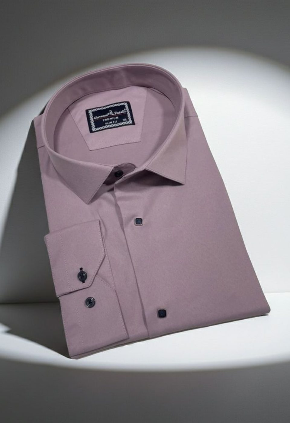 Büyük Beden Slim Fit Uzun Kol Düz Renk Saten Erkek Gömlek 4GMK313037023 Büyük Beden Slim Fit Uzun Kol Düz Renk Saten Erkek Gömlek 4GMK313037023