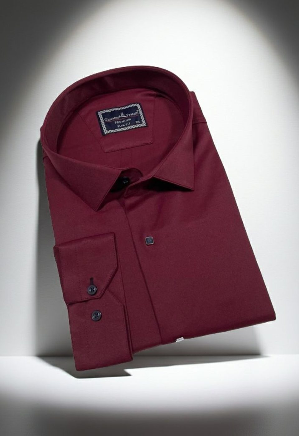 Büyük Beden Slim Fit Uzun Kol Düz Renk Saten Erkek Gömlek 4GMK313037027 Büyük Beden Slim Fit Uzun Kol Düz Renk Saten Erkek Gömlek 4GMK313037027