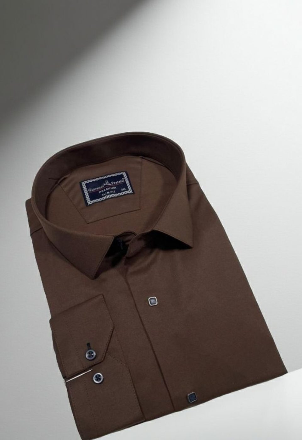 Büyük Beden Slim Fit Uzun Kol Düz Renk Saten Erkek Gömlek 4GMK313037028 Büyük Beden Slim Fit Uzun Kol Düz Renk Saten Erkek Gömlek 4GMK313037028