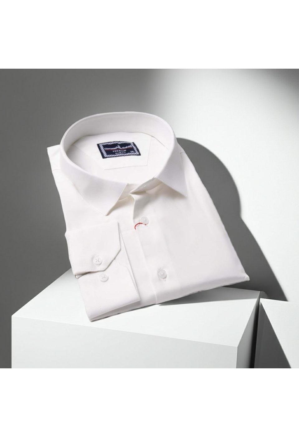 3039 BT CR SATIN 002 Büyük Beden Slim Fit Uzun Kol Düz Renk Saten Erkek Gömlek 4GMK313039002 - Giovanni Fratelli