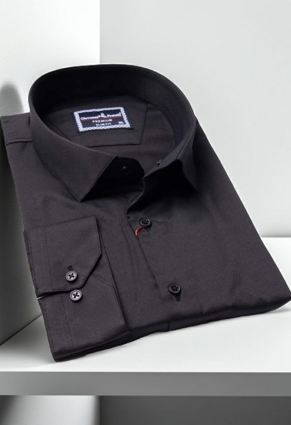 Büyük Beden Slim Fit Uzun Kol Düz Renk Saten Erkek Gömlek 4GMK313039003