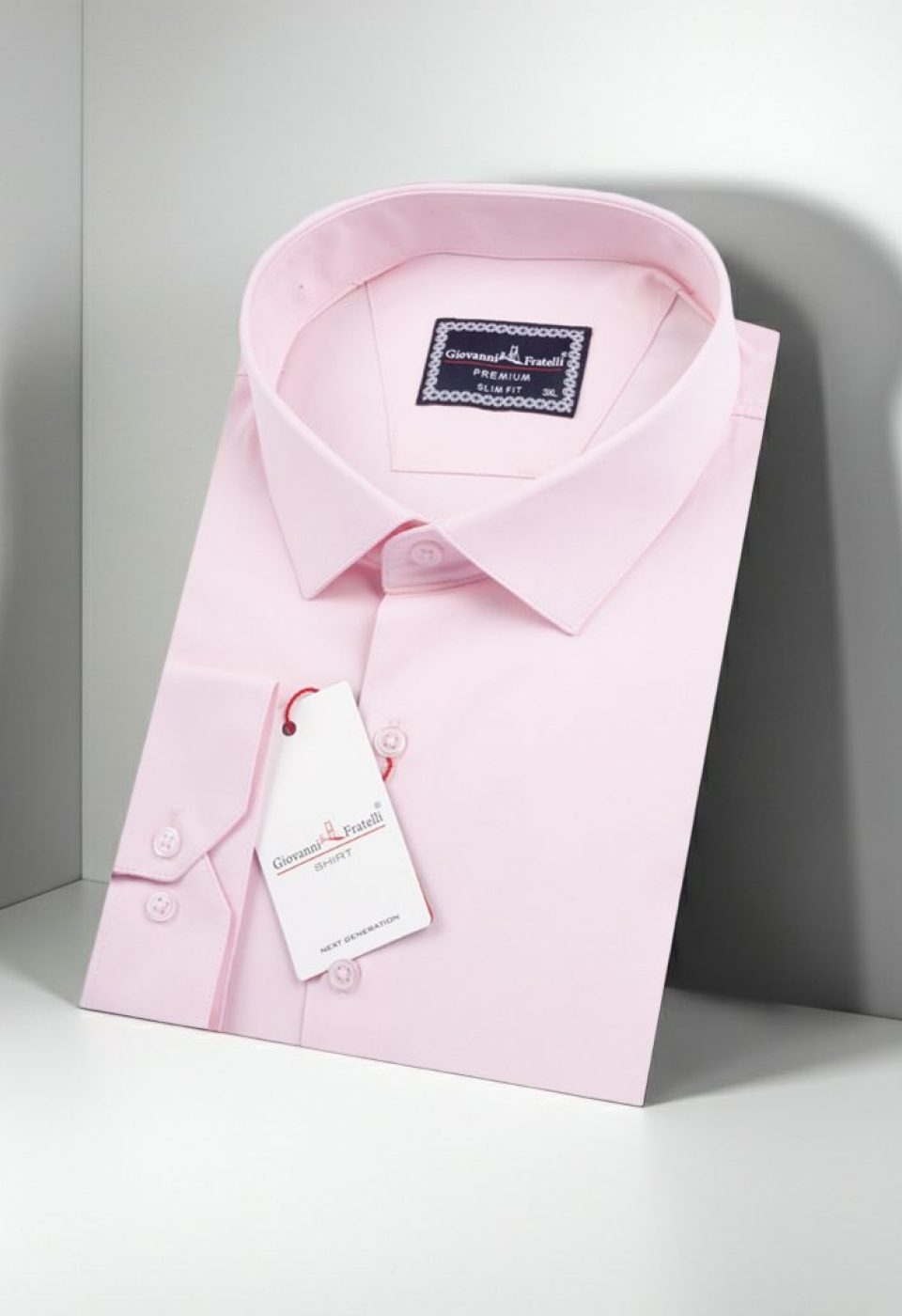 Büyük Beden Slim Fit Uzun Kol Düz Renk Saten Erkek Gömlek 4GMK313039004
