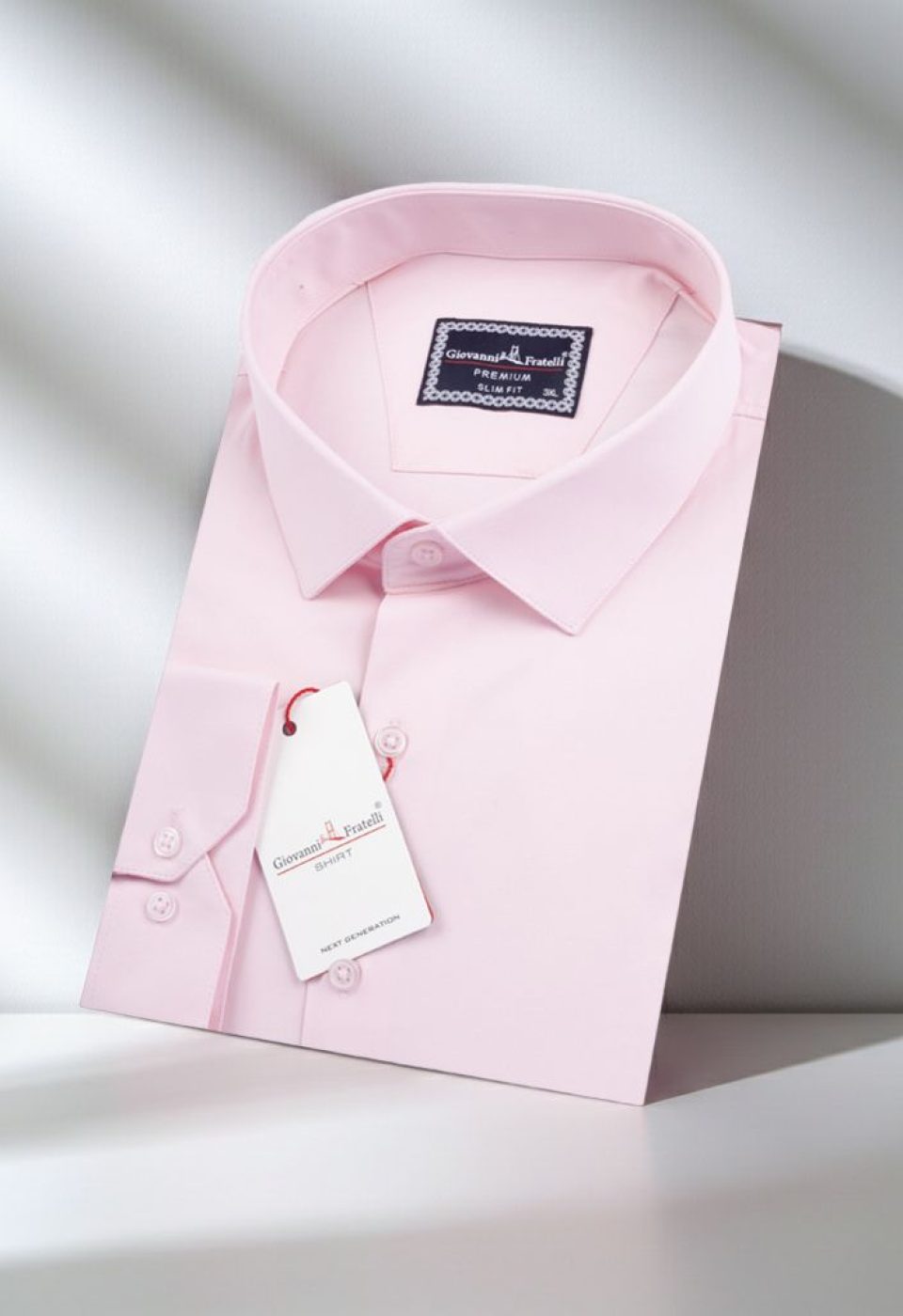 Büyük Beden Slim Fit Uzun Kol Düz Renk Saten Erkek Gömlek 4GMK313039004