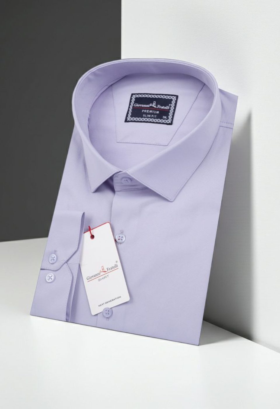 Büyük Beden Slim Fit Uzun Kol Düz Renk Saten Erkek Gömlek 4GMK313039007