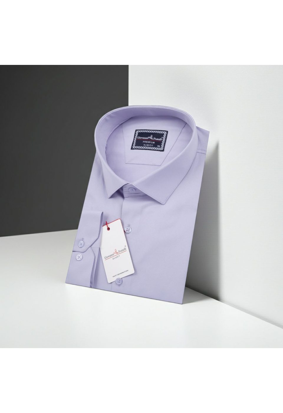 3039 BT CR SATIN 007 Büyük Beden Slim Fit Uzun Kol Düz Renk Saten Erkek Gömlek 4GMK313039007 - Giovanni Fratelli