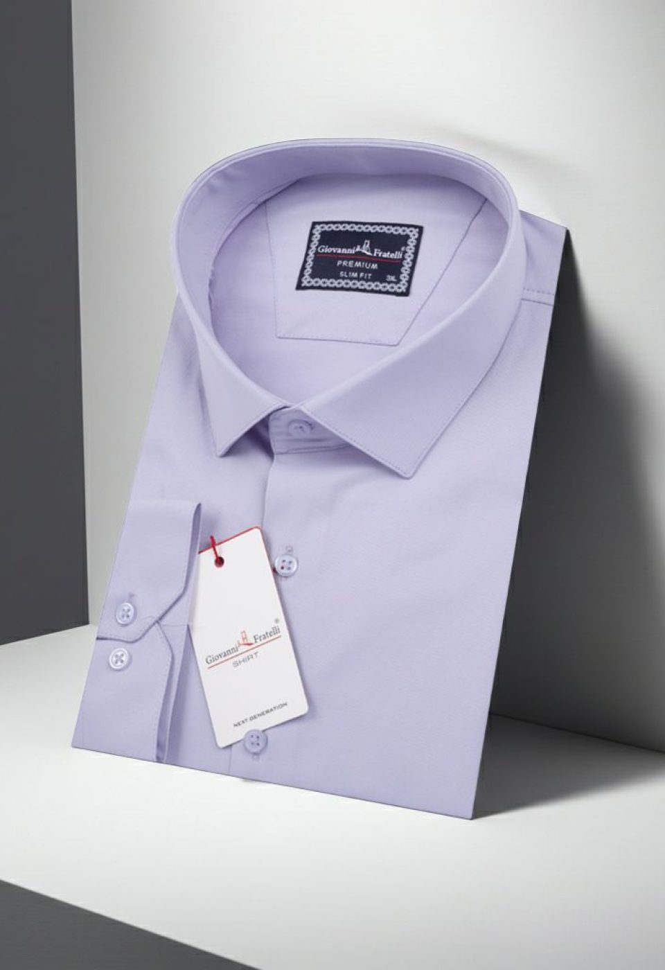 Büyük Beden Slim Fit Uzun Kol Düz Renk Saten Erkek Gömlek 4GMK313039007
