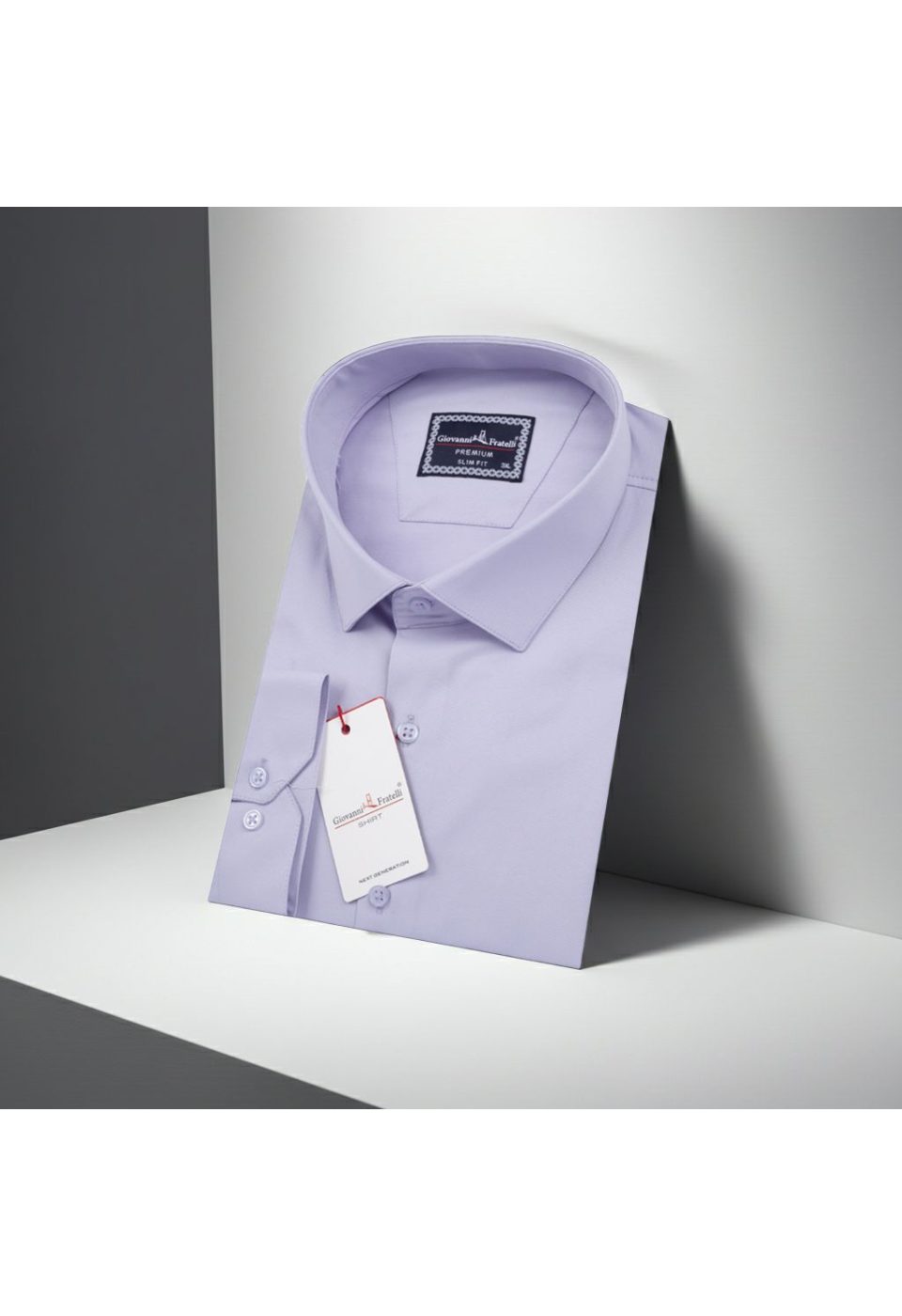 3039 BT CR SATIN 007 Büyük Beden Slim Fit Uzun Kol Düz Renk Saten Erkek Gömlek 4GMK313039007 - Giovanni Fratelli