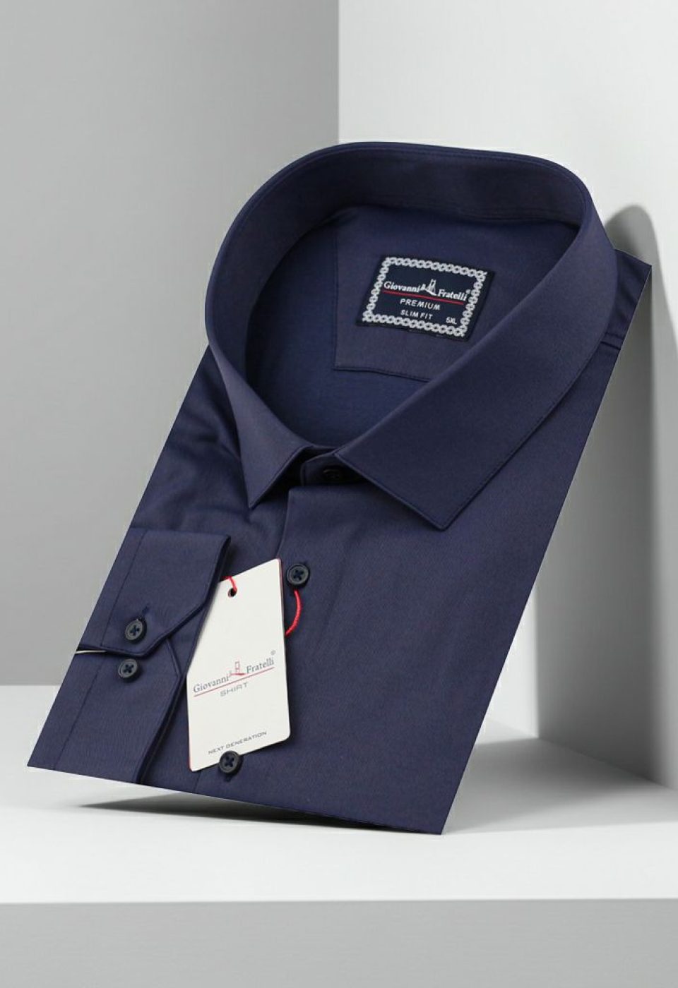 Büyük Beden Slim Fit Uzun Kol Düz Renk Saten Erkek Gömlek 4GMK313039008