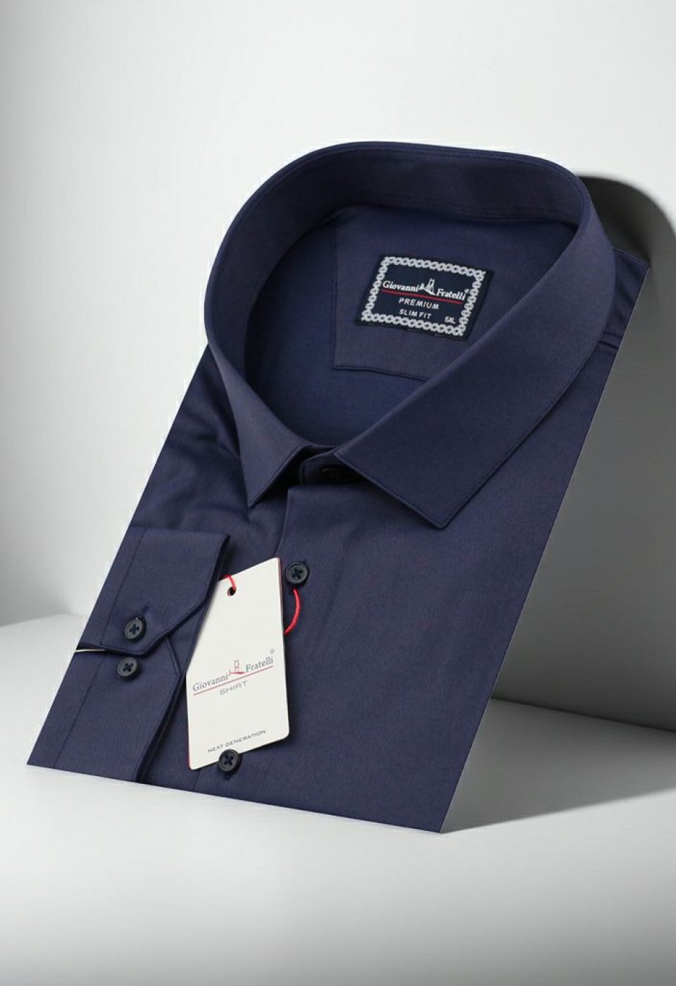 Büyük Beden Slim Fit Uzun Kol Düz Renk Saten Erkek Gömlek 4GMK313039008