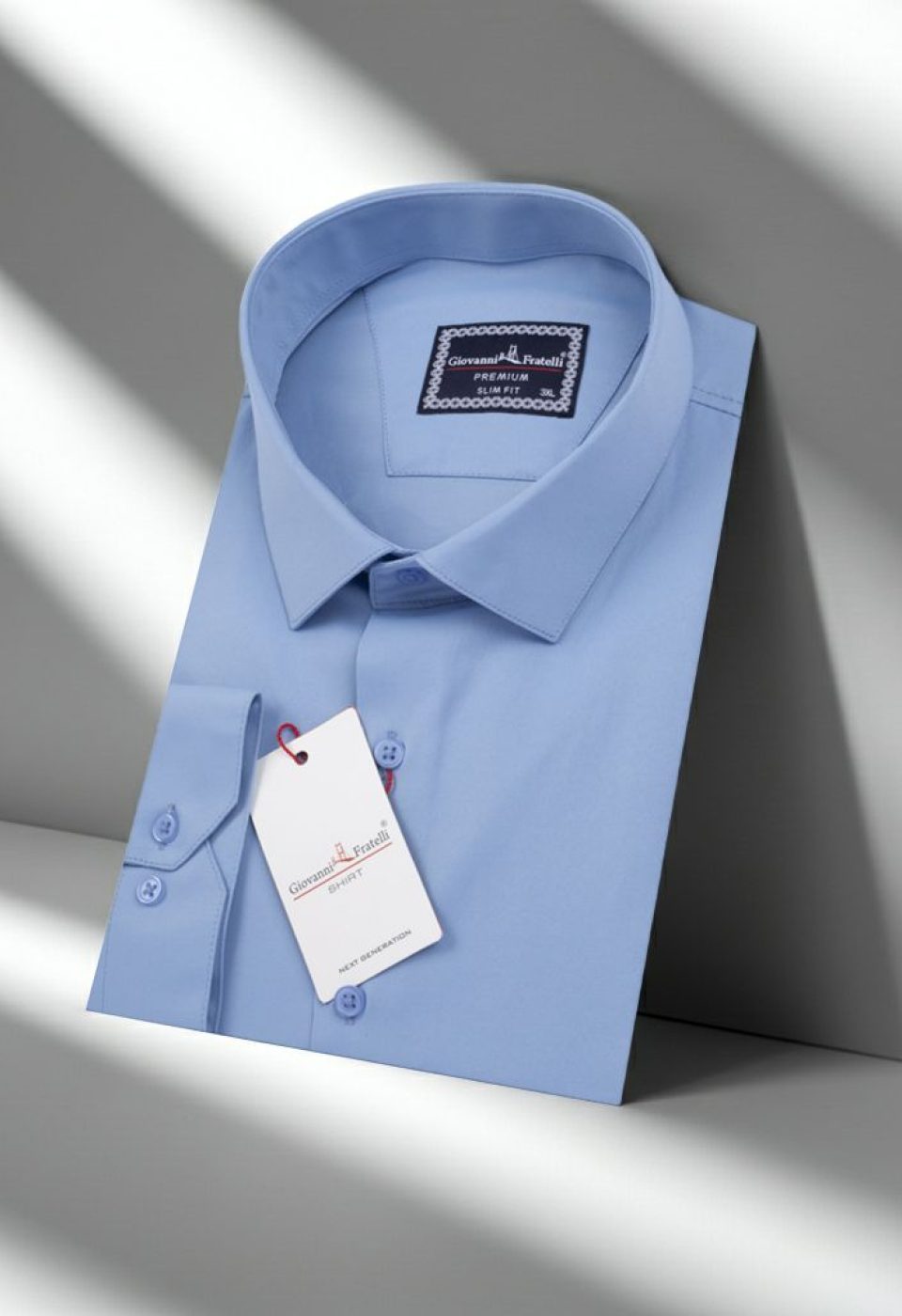 Büyük Beden Slim Fit Uzun Kol Düz Renk Saten Erkek Gömlek 4GMK313039009