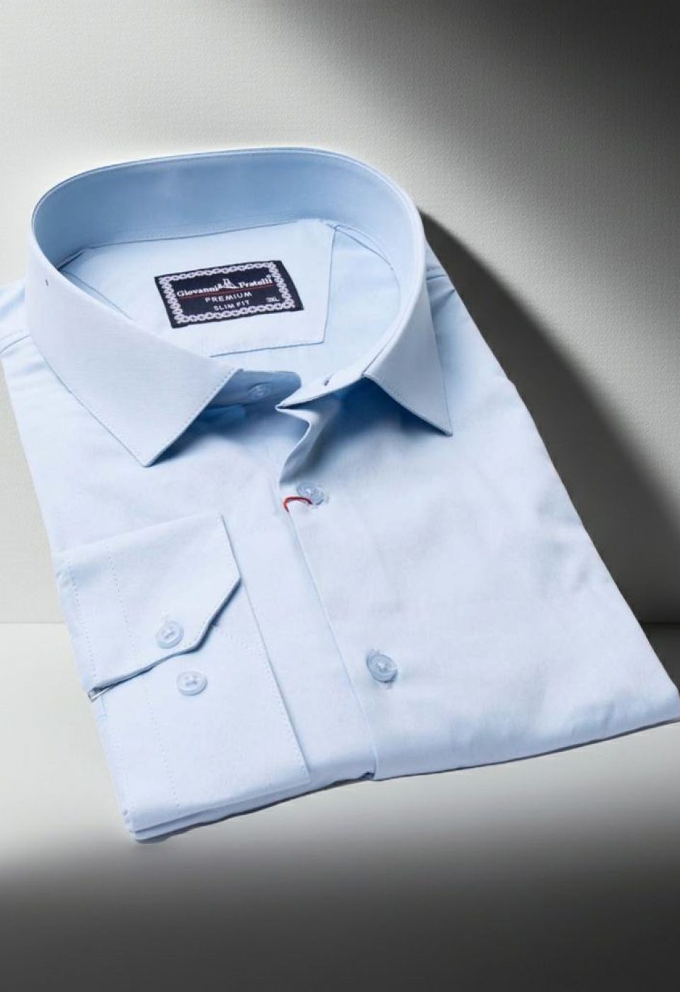 3039 BT CR SATIN 010 Büyük Beden Slim Fit Uzun Kol Düz Renk Saten Erkek Gömlek 4GMK313039010 - Giovanni Fratelli