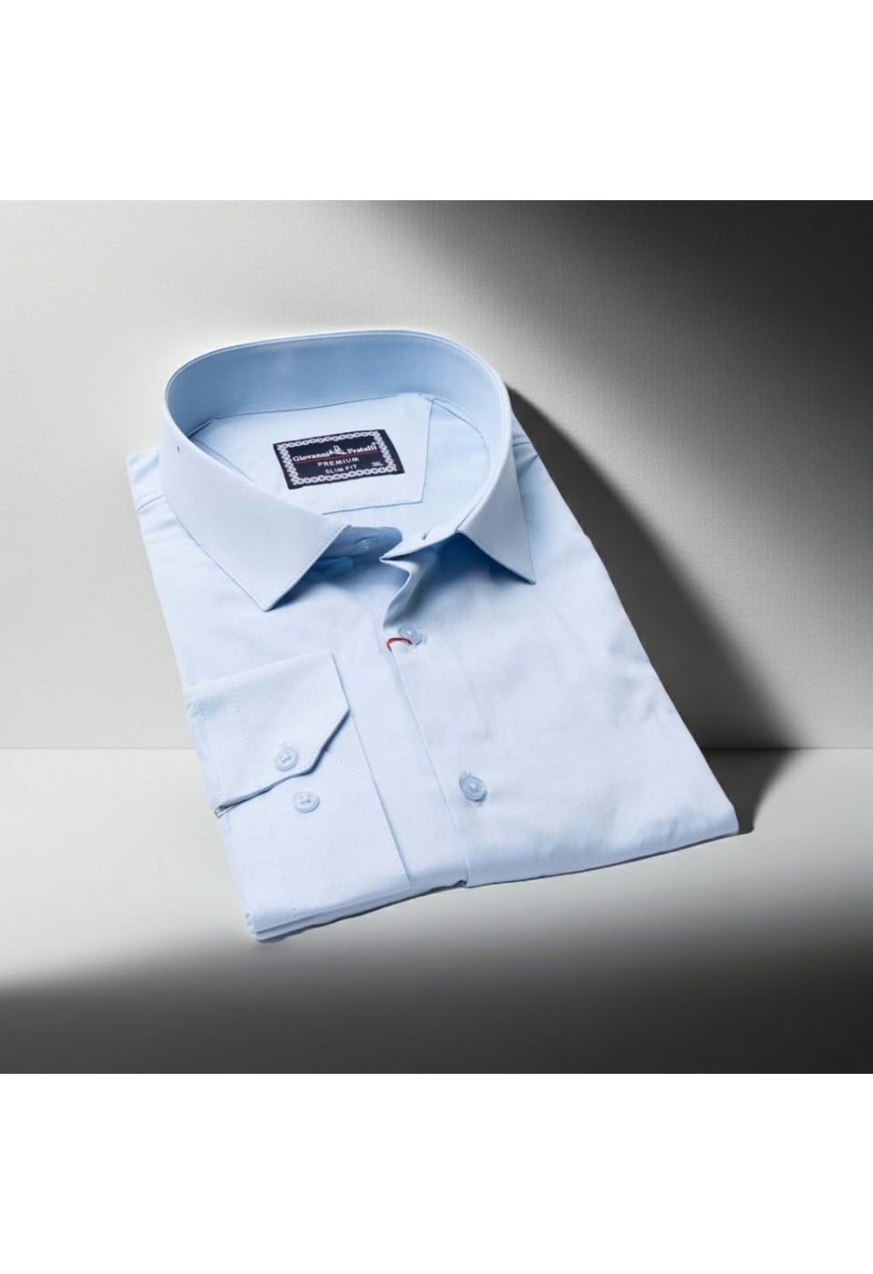 3039 BT CR SATIN 010 Büyük Beden Slim Fit Uzun Kol Düz Renk Saten Erkek Gömlek 4GMK313039010 - Giovanni Fratelli