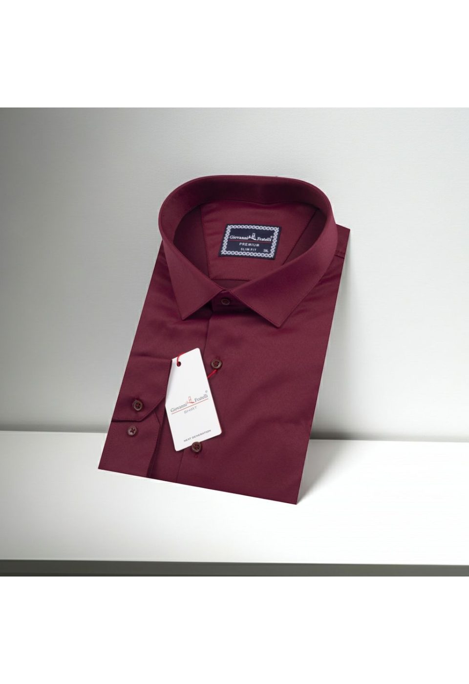 3039 BT CR SATIN 012 Büyük Beden Slim Fit Uzun Kol Düz Renk Saten Erkek Gömlek 4GMK313039012 - Giovanni Fratelli
