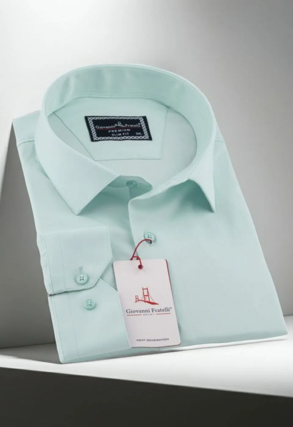 Büyük Beden Slim Fit Uzun Kol Düz Renk Saten Erkek Gömlek 4GMK313039014 Büyük Beden Slim Fit Uzun Kol Düz Renk Saten Erkek Gömlek 4GMK313039014