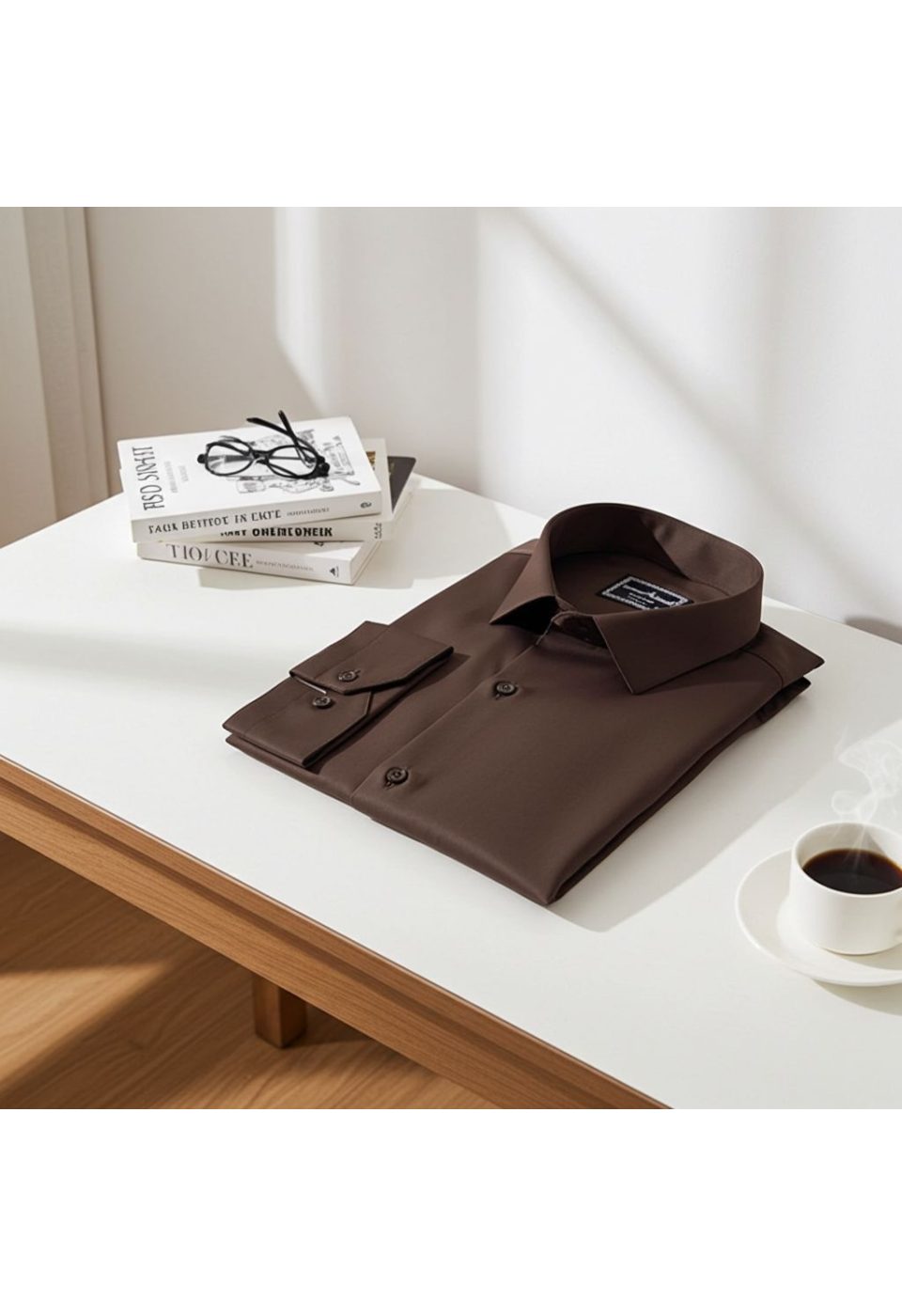 Büyük Beden Slim Fit Uzun Kol Düz Renk Saten Erkek Gömlek 4GMK313039017 - Giovanni Fratelli