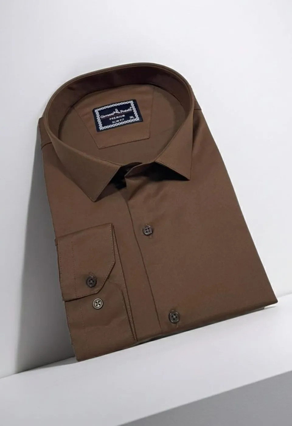 Büyük Beden Slim Fit Uzun Kol Düz Renk Saten Erkek Gömlek 4GMK313039021 Büyük Beden Slim Fit Uzun Kol Düz Renk Saten Erkek Gömlek 4GMK313039021