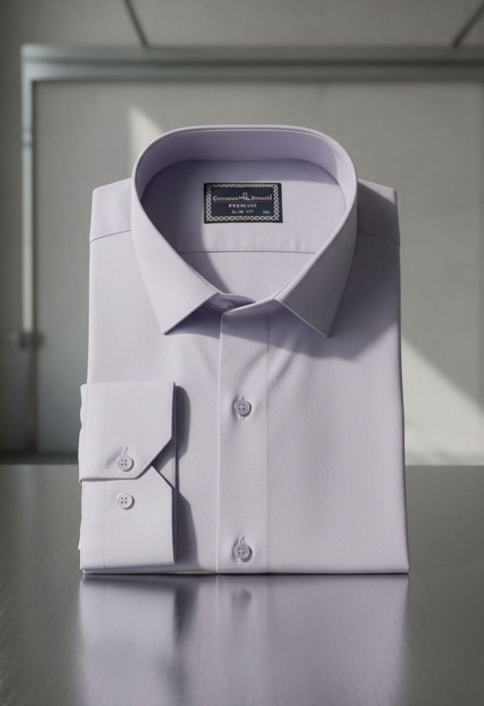 Büyük Beden Slim Fit Uzun Kol Düz Renk Saten Erkek Gömlek 4GMK313039022