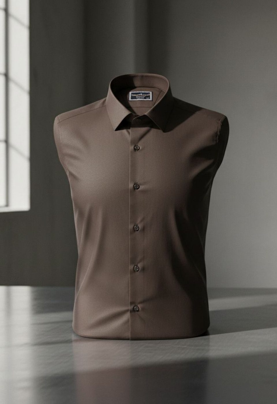 Büyük Beden Slim Fit Uzun Kol Düz Renk Saten Erkek Gömlek 4GMK313039023 - Giovanni Fratelli
