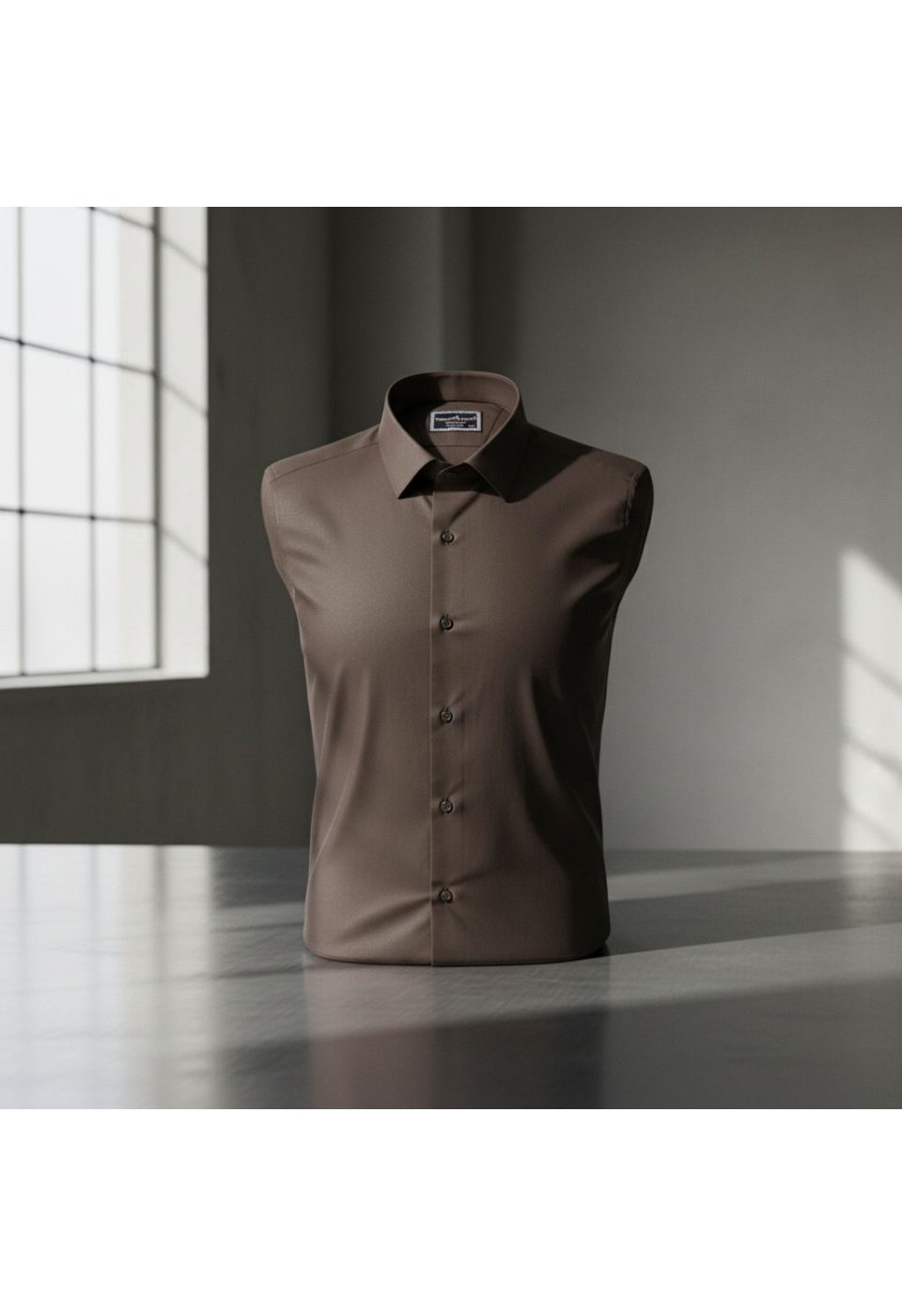 Büyük Beden Slim Fit Uzun Kol Düz Renk Saten Erkek Gömlek 4GMK313039023 - Giovanni Fratelli