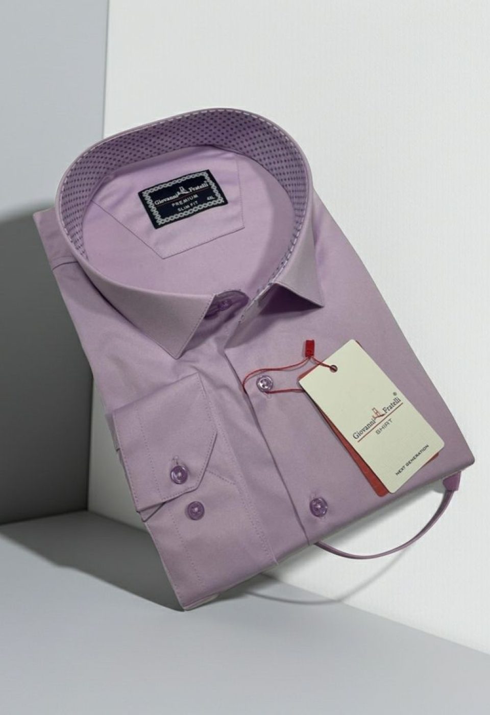 Büyük Beden Slim Fit Uzun Kol Düz Renk Saten Erkek Gömlek 4GMK313042004