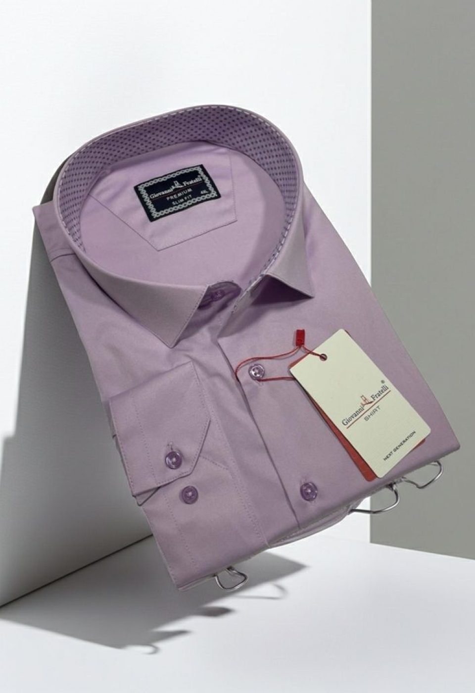 Büyük Beden Slim Fit Uzun Kol Düz Renk Saten Erkek Gömlek 4GMK313042004