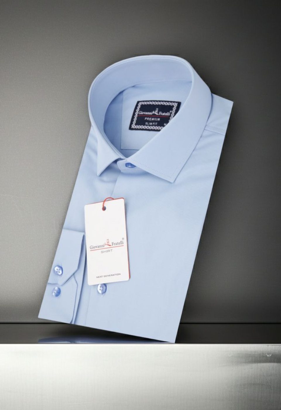 Slim Fit Uzun Kol Düz Renk Saten Erkek Gömlek 3GMK313047003