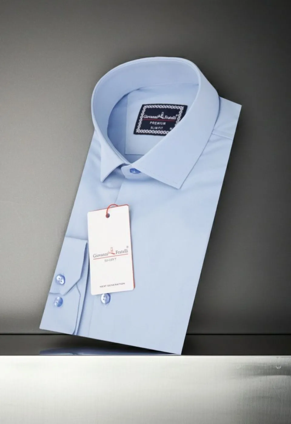 Slim Fit Uzun Kol Düz Renk Saten Erkek Gömlek 3GMK313047003