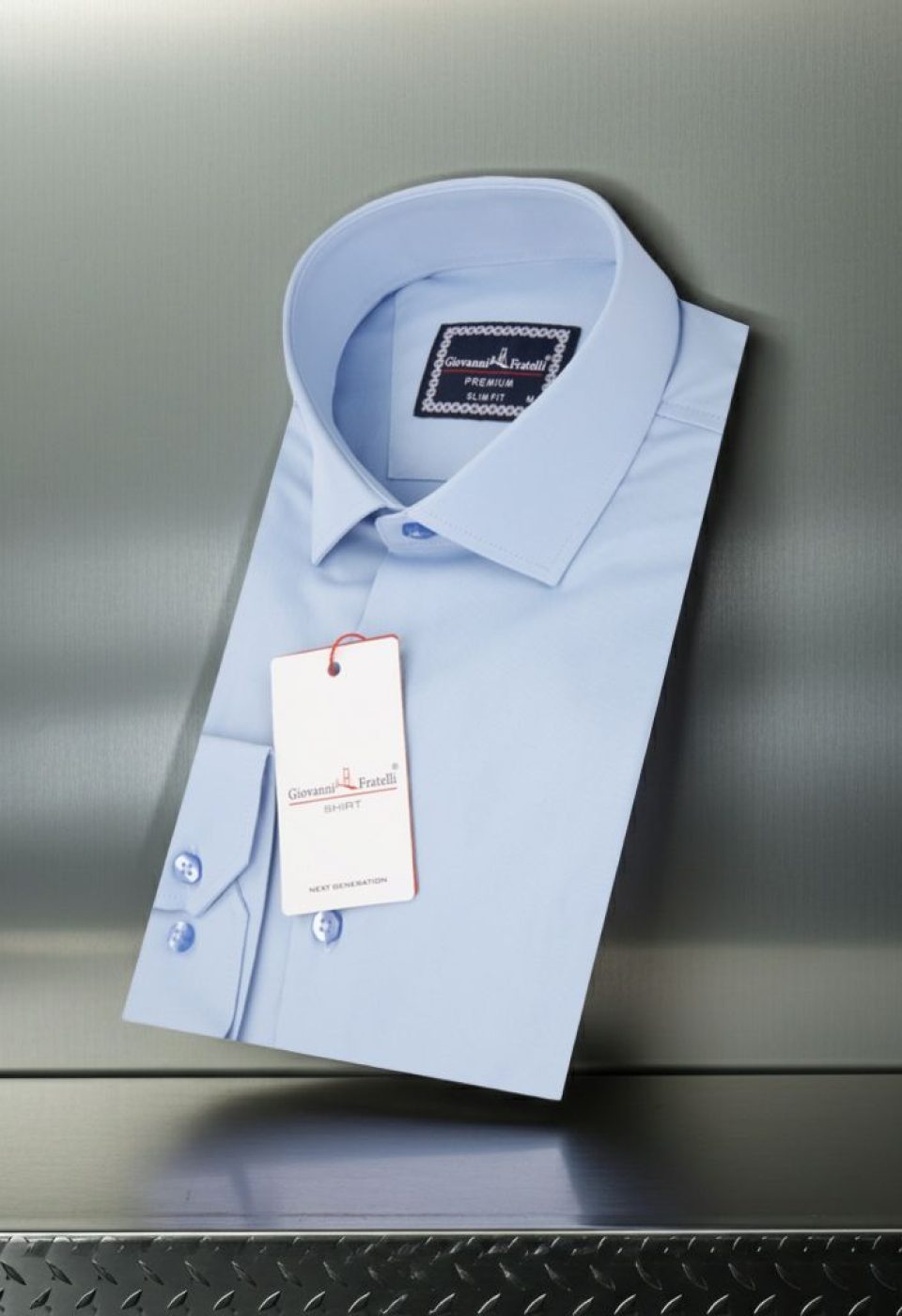 3047 CR SATIN 003 Slim Fit Uzun Kol Düz Renk Saten Erkek Gömlek 3GMK313047003 - Giovanni Fratelli
