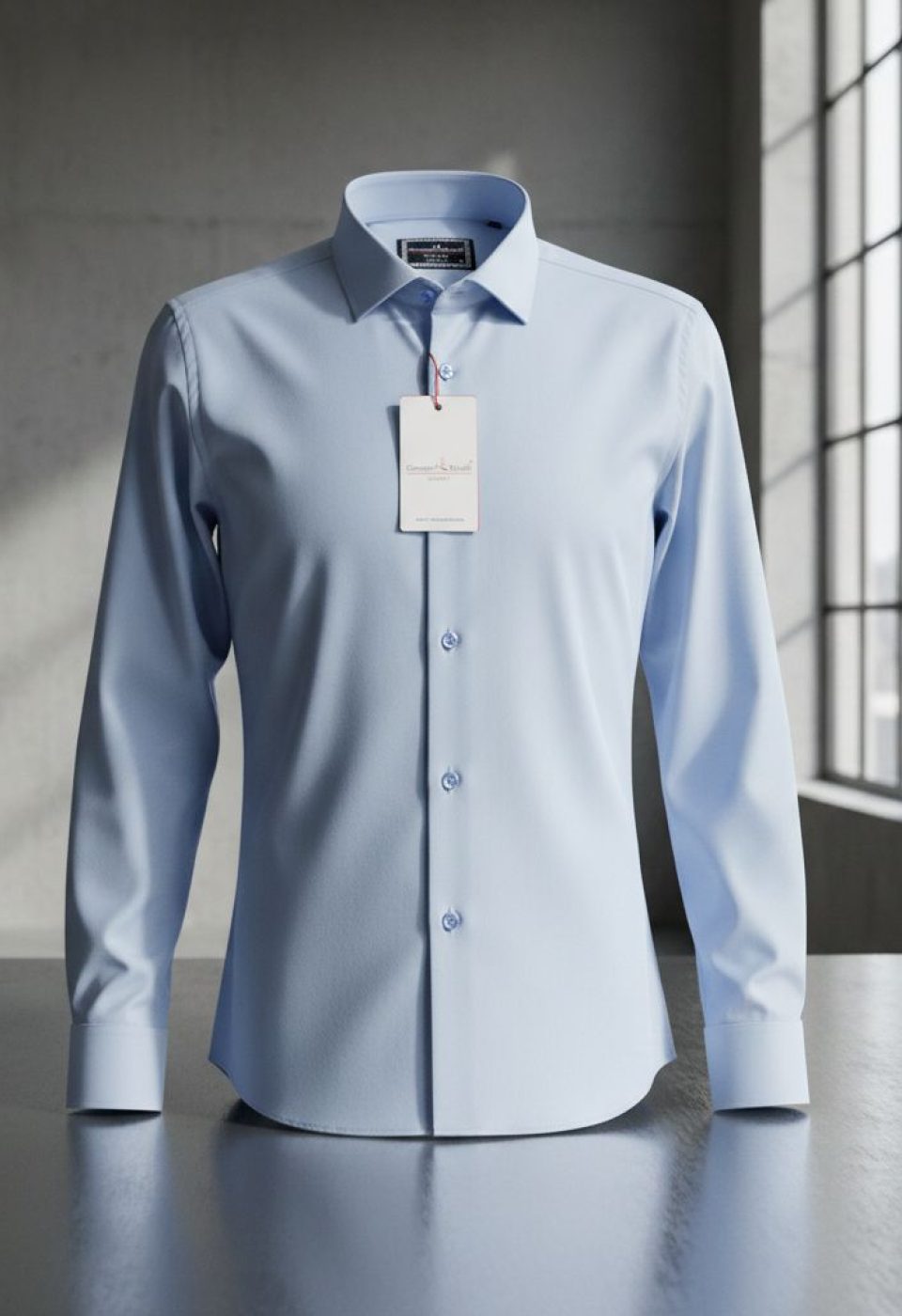 3047 CR SATIN 003 Slim Fit Uzun Kol Düz Renk Saten Erkek Gömlek 3GMK313047003 - Giovanni Fratelli